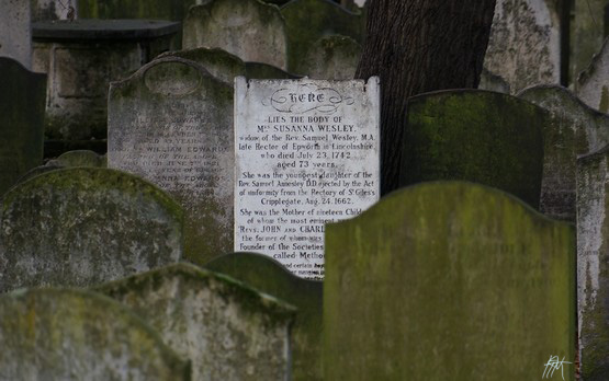 Grave of Susanna Wesley, Bunhill Cemetary, London, UK